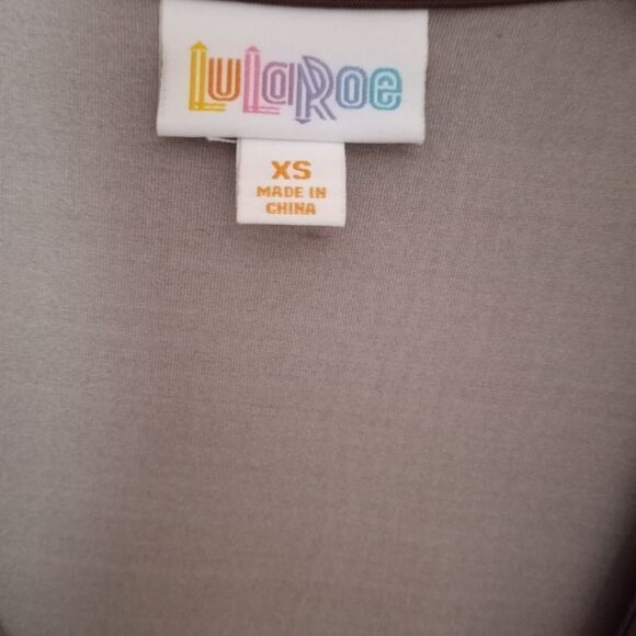 Lularoe Blocked Color Brown/Black 3/4 Sleeve Wrapp - Picture 2 of 7